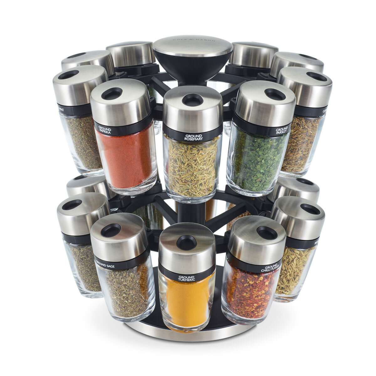 Cole & Mason Cambridge 20 Jar Herb & Spice Carousel