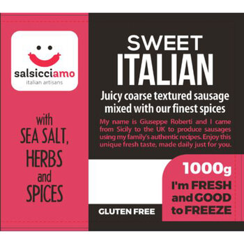 Salsicciamo Sweet Italian Artisan Sausage, 1kg 