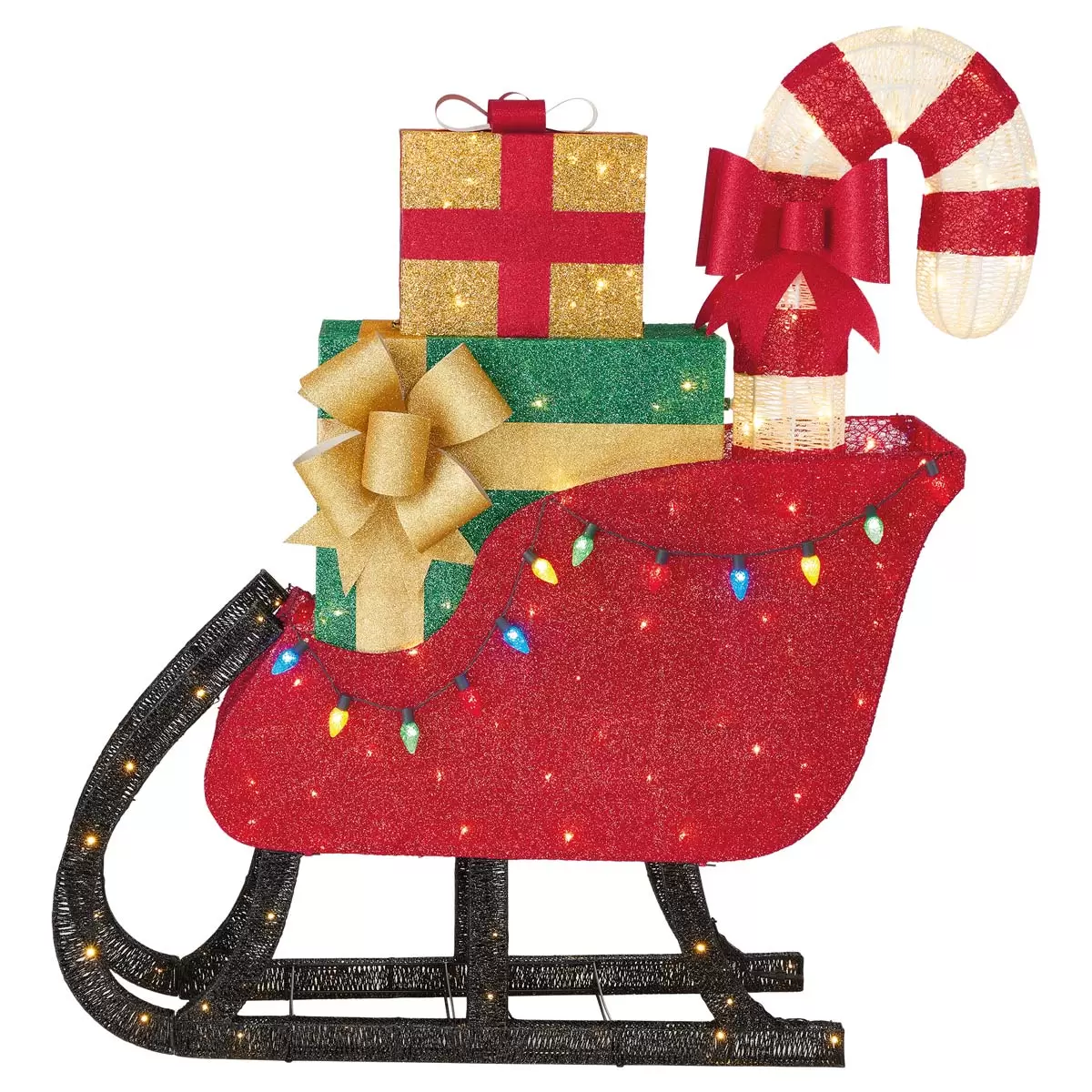 Buy Glitter String LED Sleigh Side1 Image at Costco.co.uk