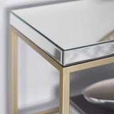 Gallery Cheshire Champagne Console Table with Mirrored Top