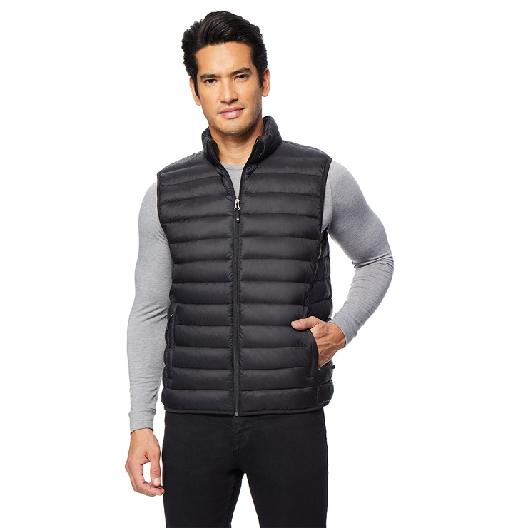 32 Degrees Men's Packable Vest in Black, Large | Costco UK