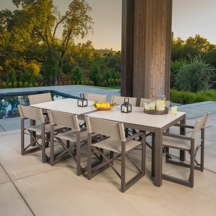 SunVilla Anchor 9 Piece Sling Dining Set + Cover SunVilla Anchor 9 Piece Sling Dining Set + Cover