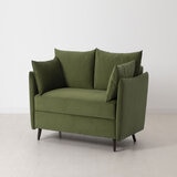 Swyft Model 08 Green Velvet Double Sofa Bed