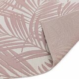 Patio Outdoor Pink Palm Rug