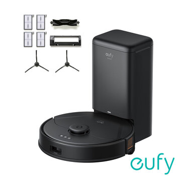 eufy Clean X8 Pro Robotic Vacuum Cleaner with Self-Emptying Station & Accessory Kit Bundle, T2276V11