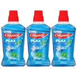 Colgate Plax Cool Mint Mouthwash, 3 x 500ml