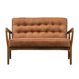 Gallery Humber Vintage Brown Leather 2 Seater Sofa