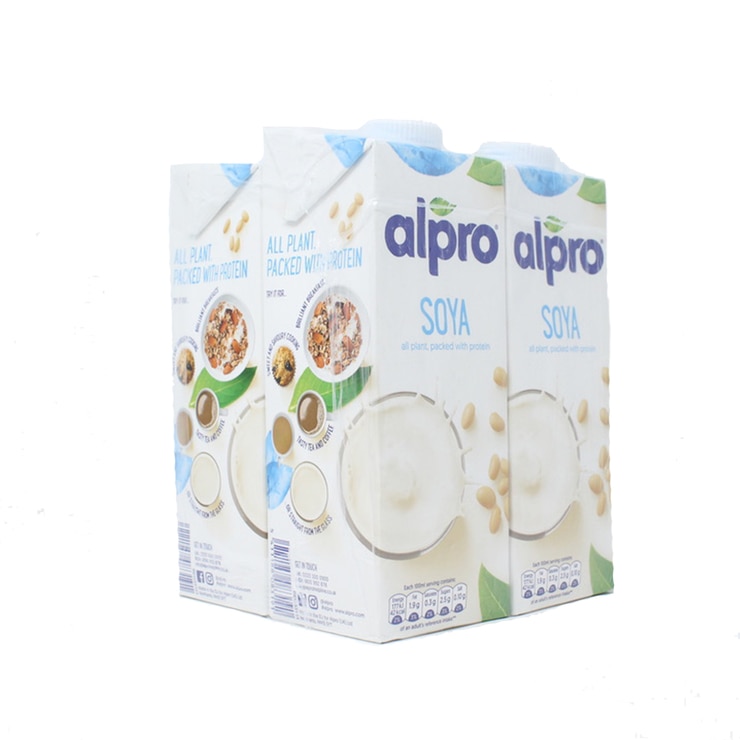 Alpro Soya Milk 4 X 1l Costco Uk 8793