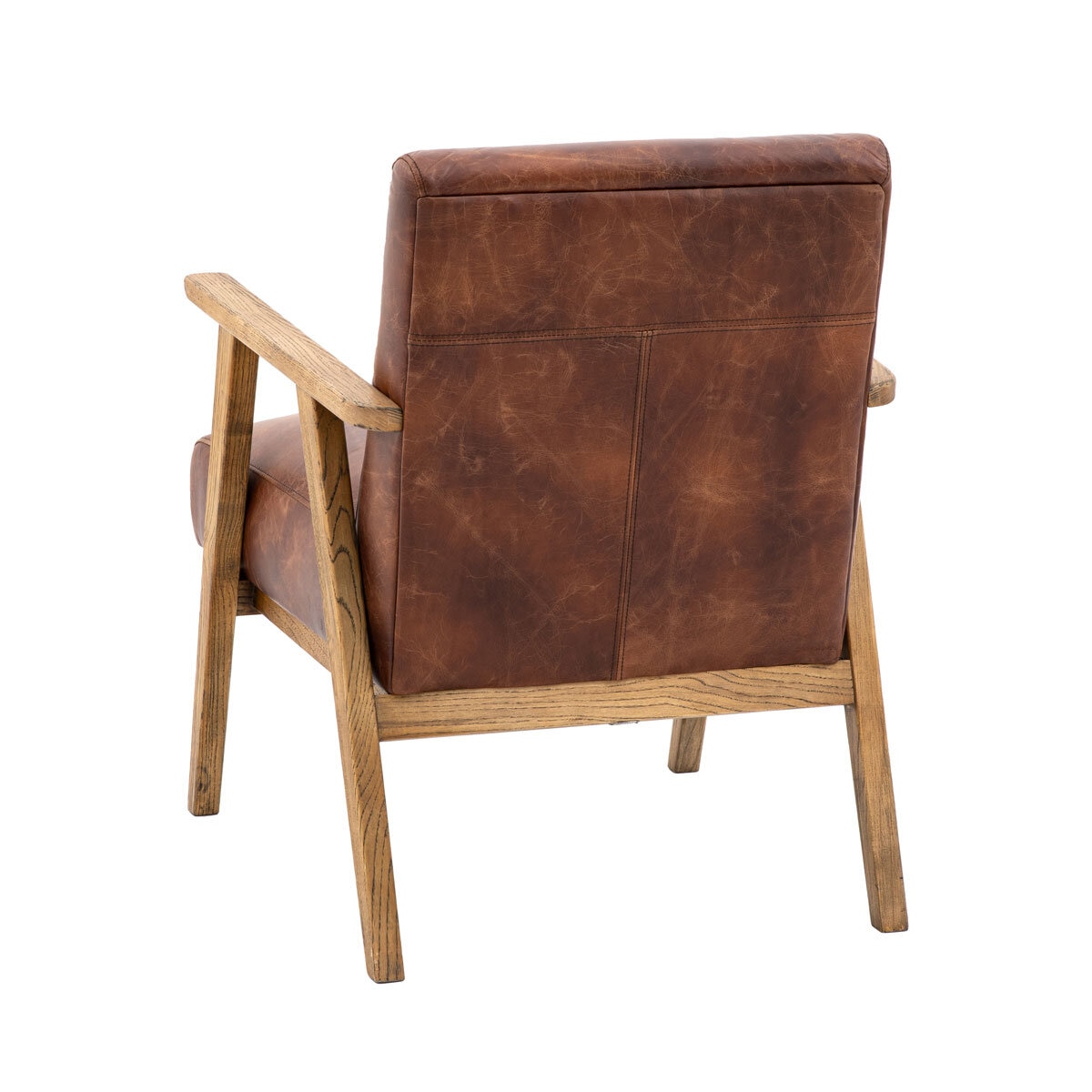 Gallery Neyland Brown Leather Armchair