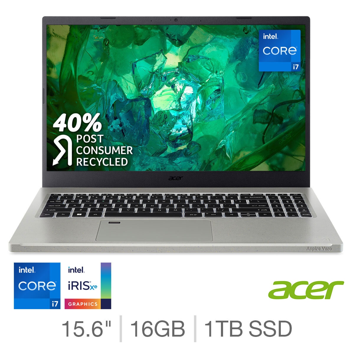 Acer Aspire, Intel Core i7, 16GB RAM, 1TB SSD, 15.6 Inch Laptop, NX.KLMEK.005 at costco.co.uk