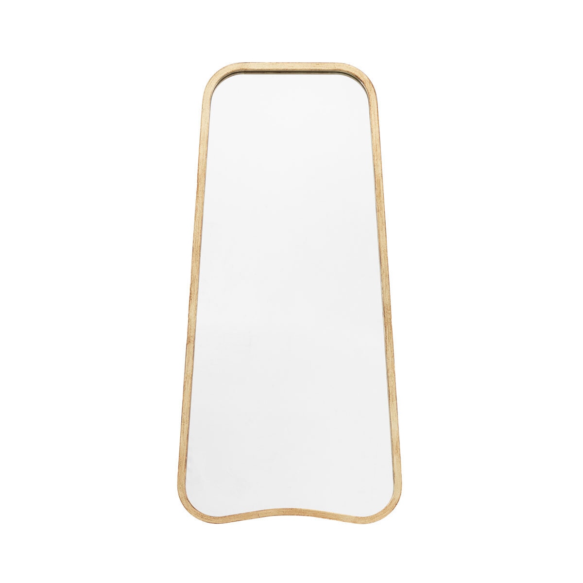 Gallery Kurva Gold Leaner Mirror, 56.5 x 123cm