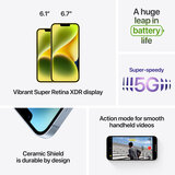 Apple iPhone 14 Plus 128GB Sim Free Mobile Phone in Starlight, MQ4Y3ZD/A