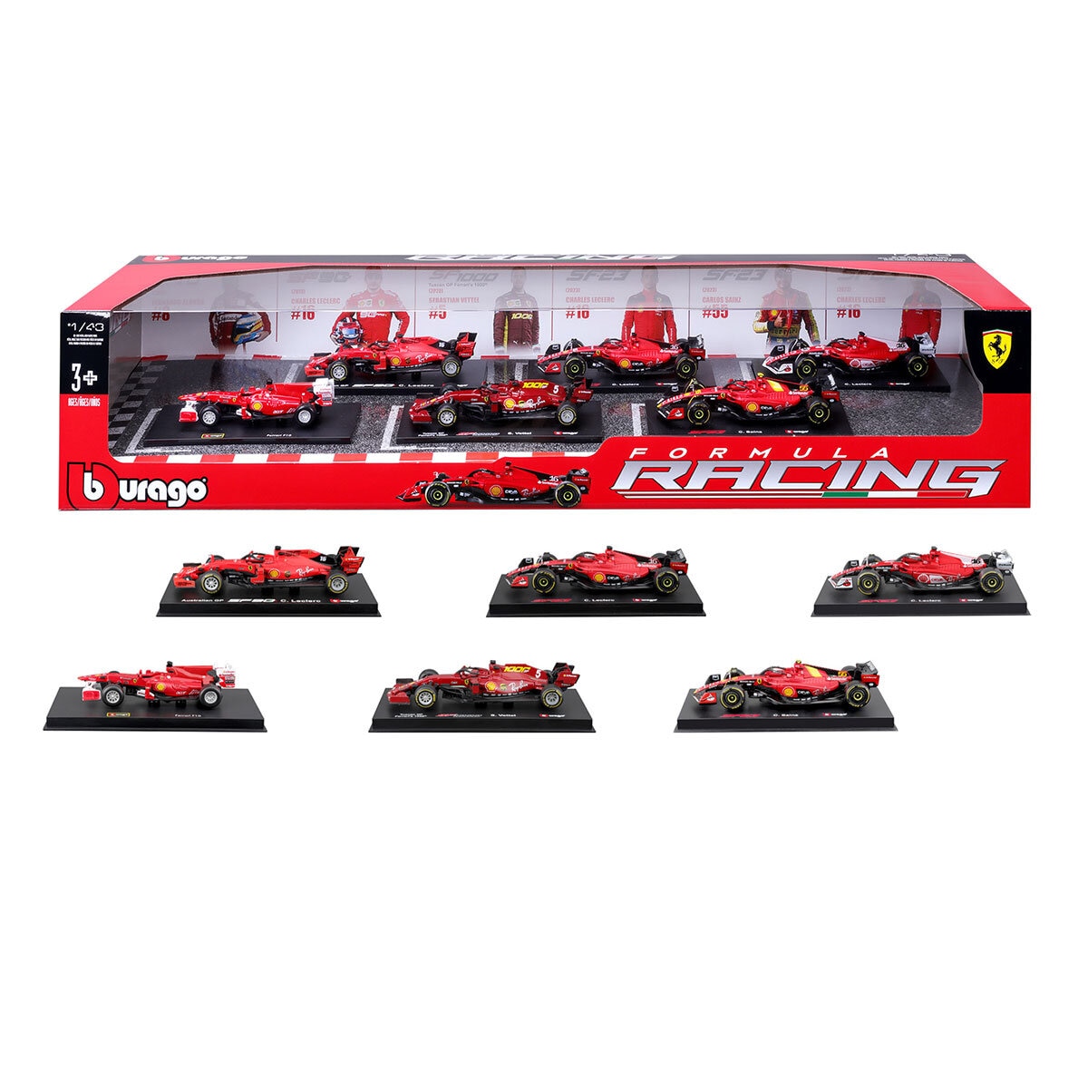 Burago 1 43 Scale Highly Detailed Formula One Cars Ferra