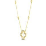 0.70ctw Round Brilliant Cut Diamond Necklace,14ct Yellow Gold