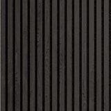 Graphite Decorative Slatted Wood Wall Panel 17mm x 3 m x 0.6 m (2 panels per pack)