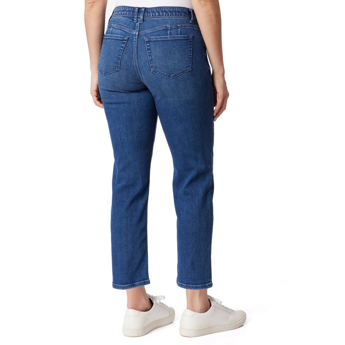 Briggs Ladies Mid Rise Stretch Jean in Blue