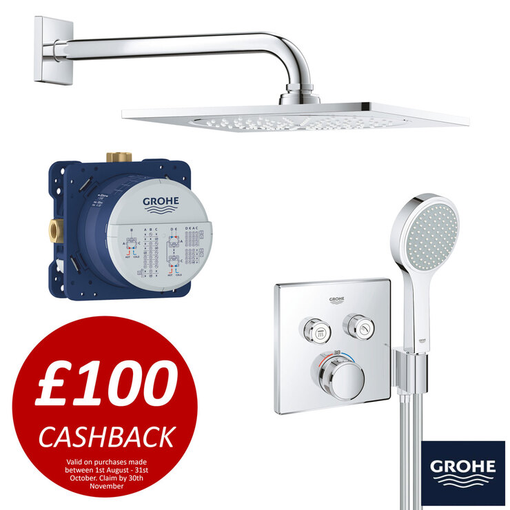 GROHE SmartControl Concealed Perfect Chrome Shower Set in ...