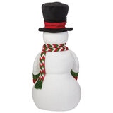 3.9ft (1.2m) Classic Top Hat Soft Sculpture Snowman