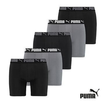 Puma Men's Performance Boxer Briefs, 5 Pack