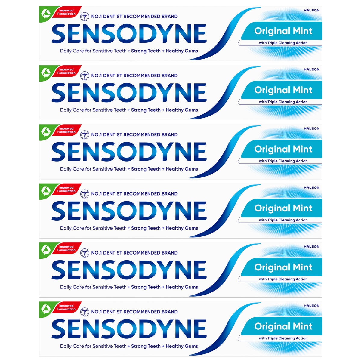 Sensodyne Daily Care Toothpaste, 6 x 75ml