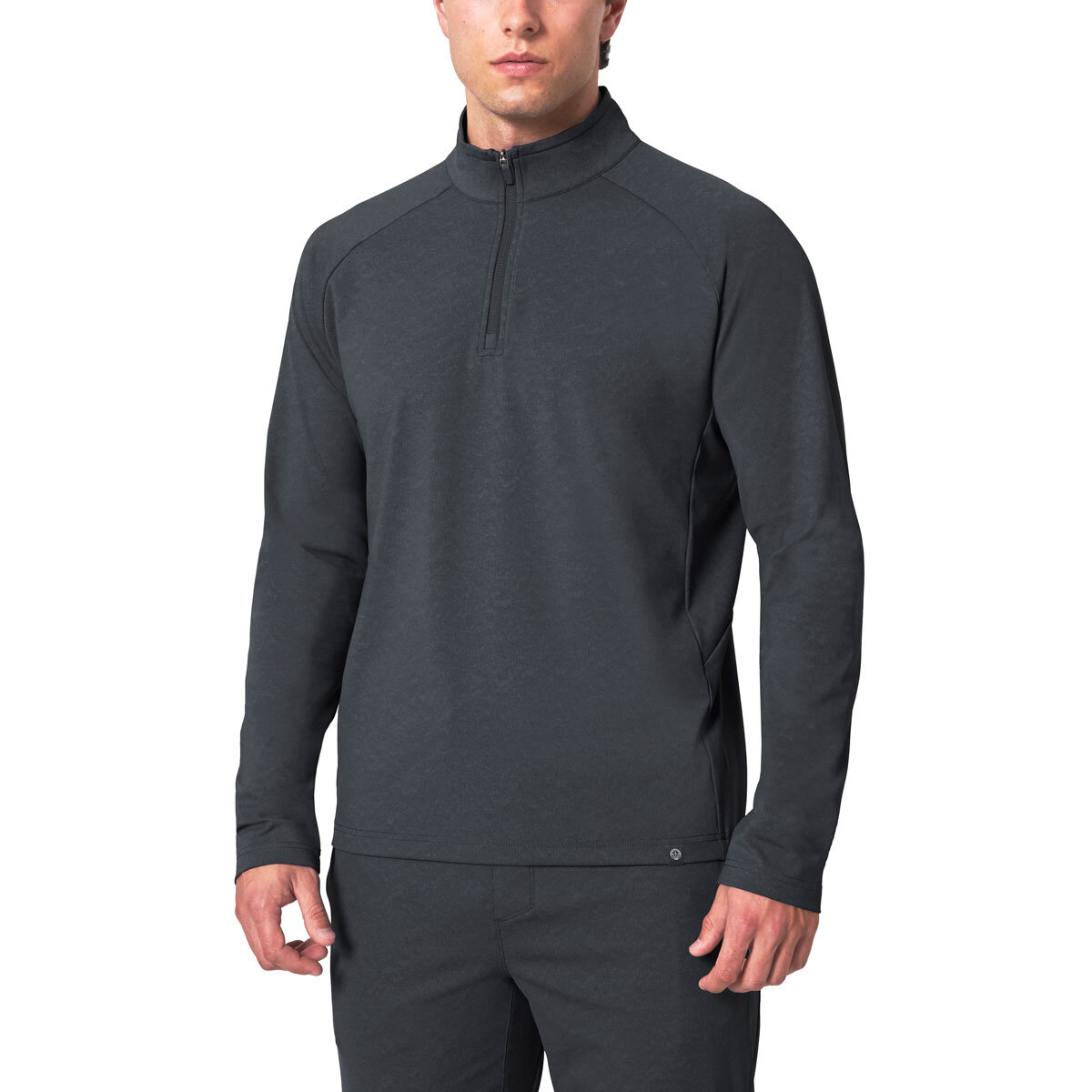 Mondetta Stature Quarter Zip Sweatshirt in Black