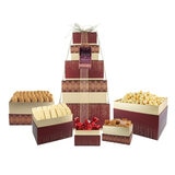 Festive Tower of Treats in Red Festive Tower of Treats in Red