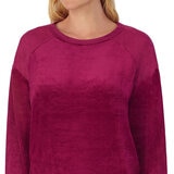 Carole Hochman Ladies Velour Lounge Set in Berry