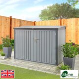 Stone Garden 6ft 5" x 2ft 11" (1.95 x 0.9m) 2,018 Litre Horizontal Storage Shed in Grey