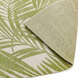 Patio Outdoor Green Palm Rug