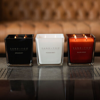 Sand & Fog Square 4 Wick Candle in 3 Scents