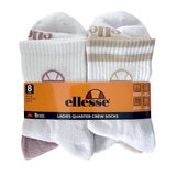 Ellesse Ladies Quarter Sock 8 Pack