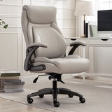 La-Z-Boy Air Lumbar Manager's Office Chair with Flip Up Arms, Beige