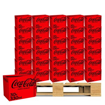 Coca Cola Zero Sugar Cans, 30 x 330ml, 90 Units (Pallet Deal)