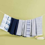 Caro Home 100% Cotton Kitchen Towels 8 Pack in Blue