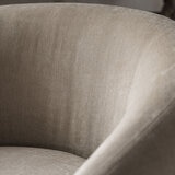 Gallery Curvo Cream Fabric Armchair