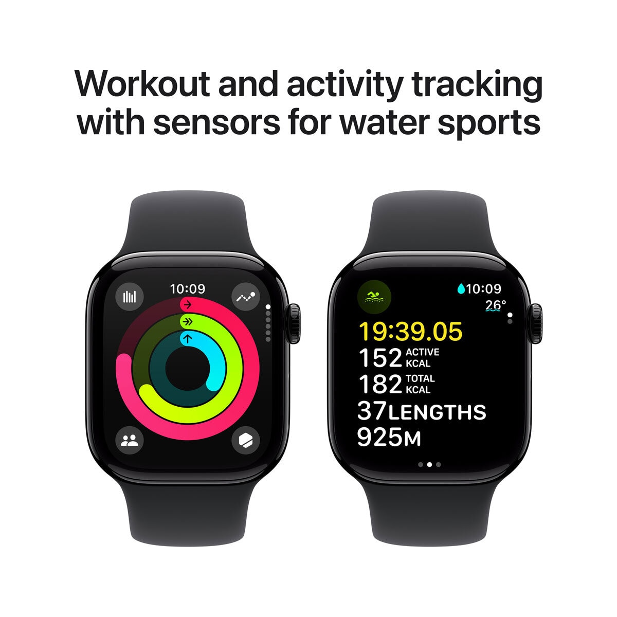 Buy Apple Watch Series 10 GPS, 46mm Jet BlackAluminium Case with Sport Band M/L at costco.co.uk