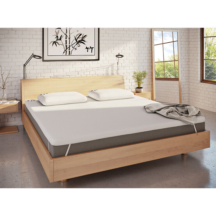 Panda Memory Foam Bamboo Mattress Topper, King Panda Memory Foam Bamboo Mattress Topper, King