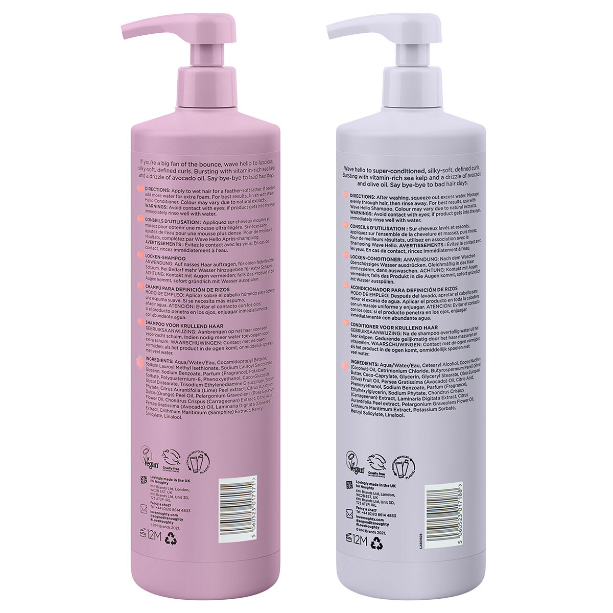 Noughty Wave Hello Shampoo & Conditioner 2 x 1L