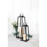 Fusion 4 Piece Lantern Set with remote control