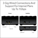 Netgear Nighthawk MK73S Dual-Band WiFi 6 Mesh System, 3Gbps, Router and 2 Satellites MK73S-100EU at Costco.co.uk