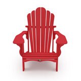 Leisure Line Adirondack Faux Wood Garden Chair in Red Leisure Line Adirondack Faux Wood Garden Chair in Red