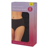 Carole Hochman Seamless Brief 5 Pack in Black