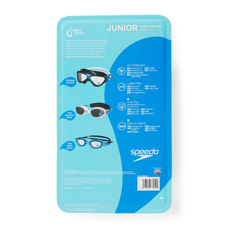 Speedo 3 Pack of Junior Goggles in White and Blue Costco UK