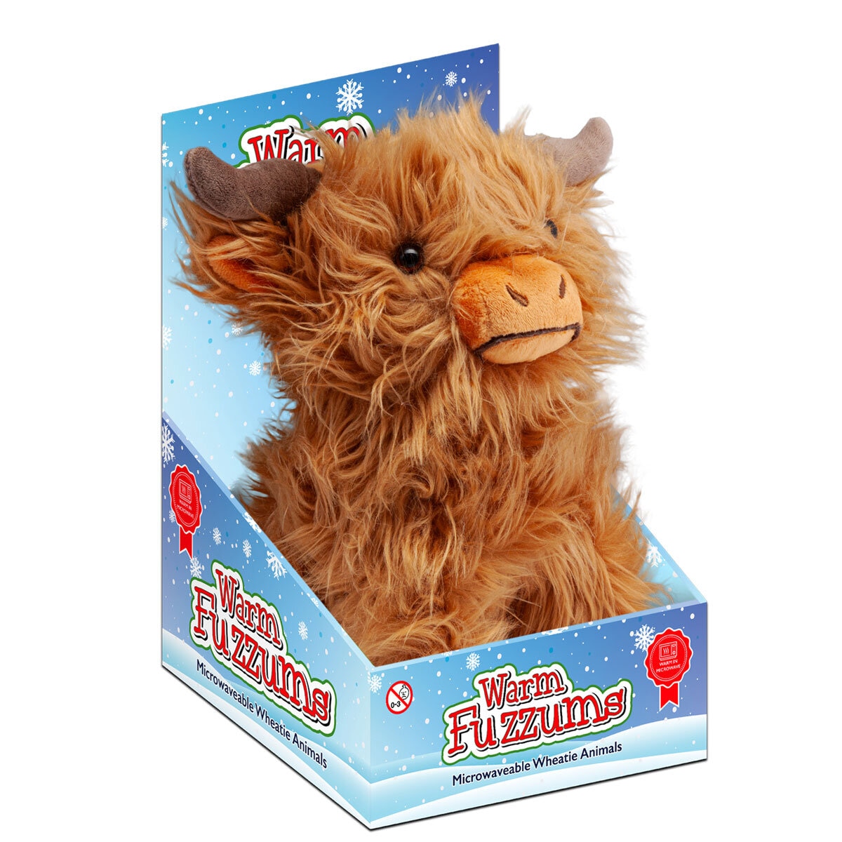 Microwavable Snuggable Animal Hotties, Cow in box