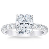 3.60ctw Cushion Cut Diamond Ring, Platinum