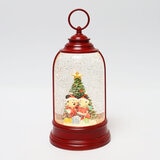 Disney Spinning Lantern with mickey and minnie under a christmas tree