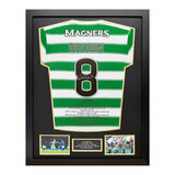 Scott Brown Signed Framed Celtic Career Stat Football Shirt