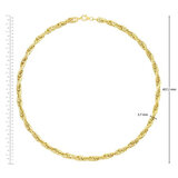 14ct Yellow Gold Mult-Link Twist Necklace