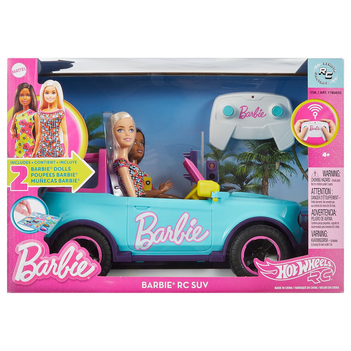 Barbie SUV with 2 Dolls Box Image