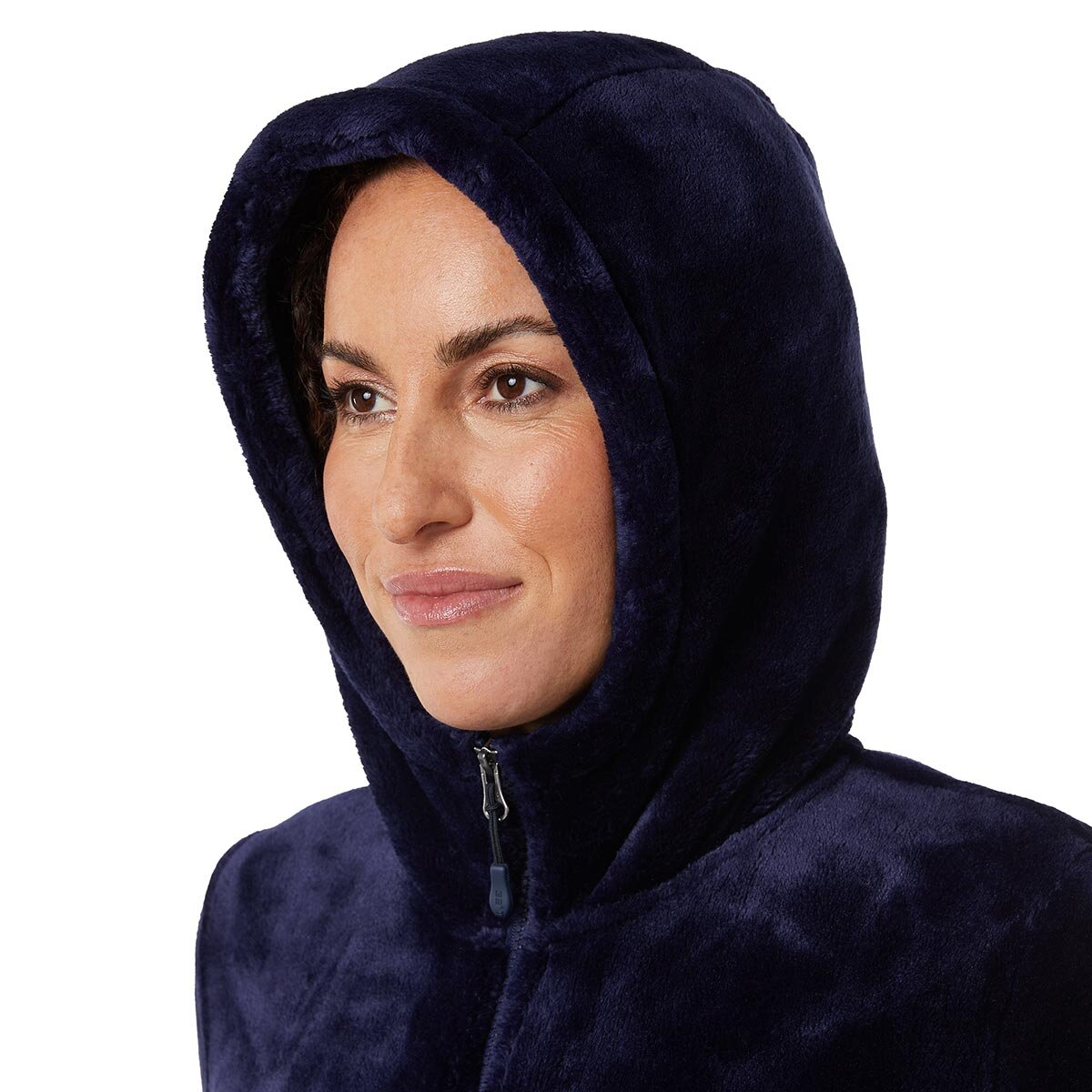 32 Degrees Women's Plush Fleece with Hood in Blue